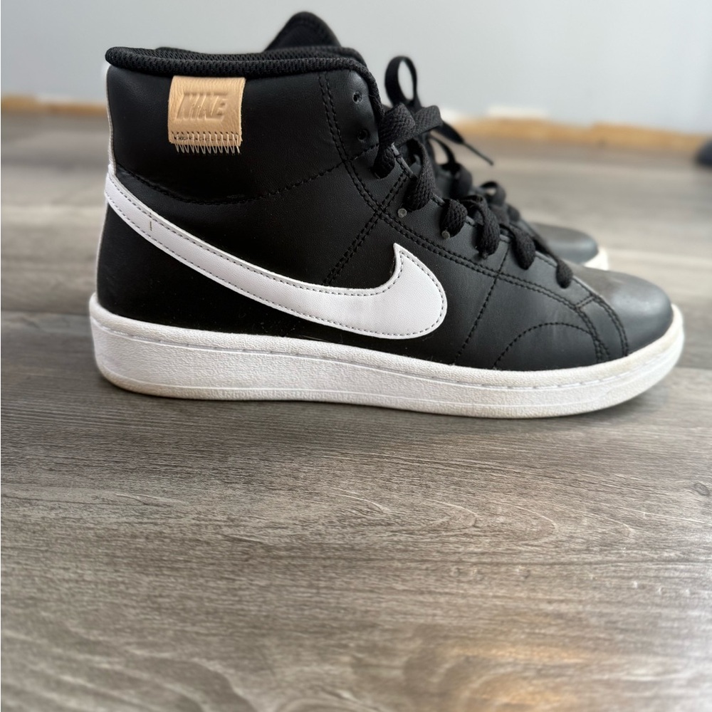 Nike Black and White High-Top Sneakers